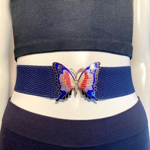 VINTAGE Butterfly Elastic Belt - SZ Sm Adjustable